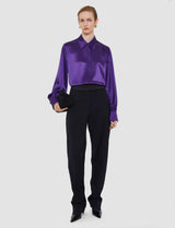 Joseph Dieu Double Satin Blouse | Violet