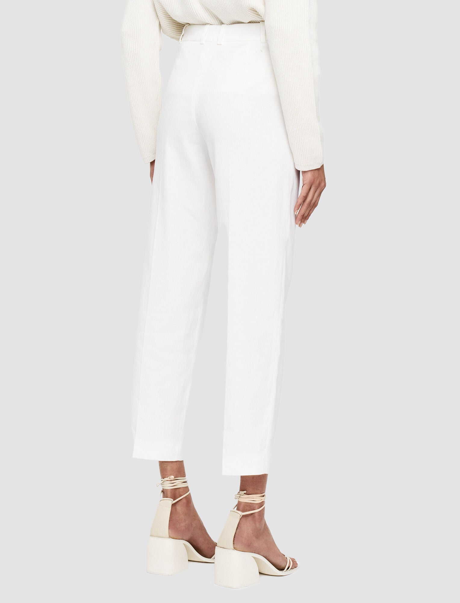 Joseph Linen Cotton Trina Pants Ivory