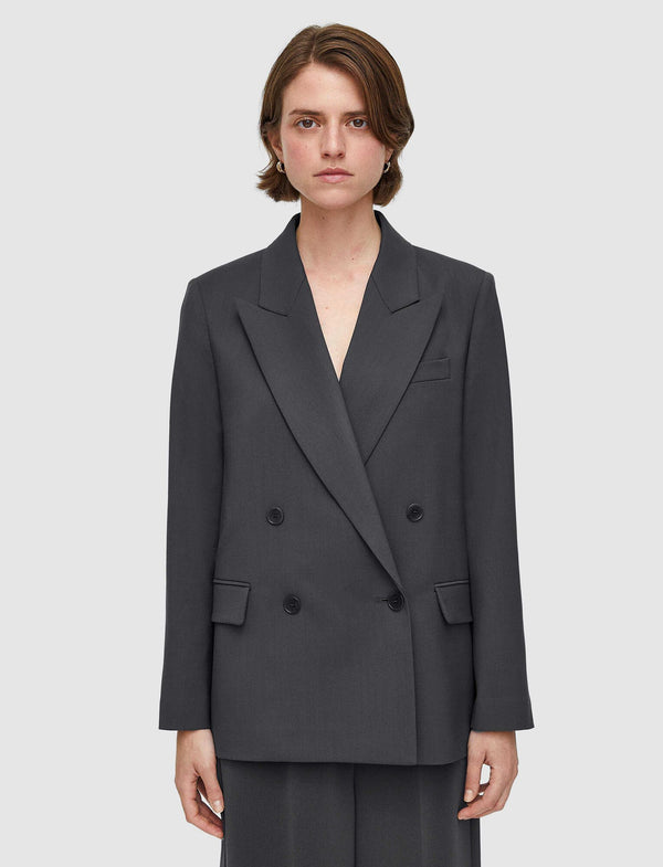 Joseph Jaden Wool Stretch Blazer Slate