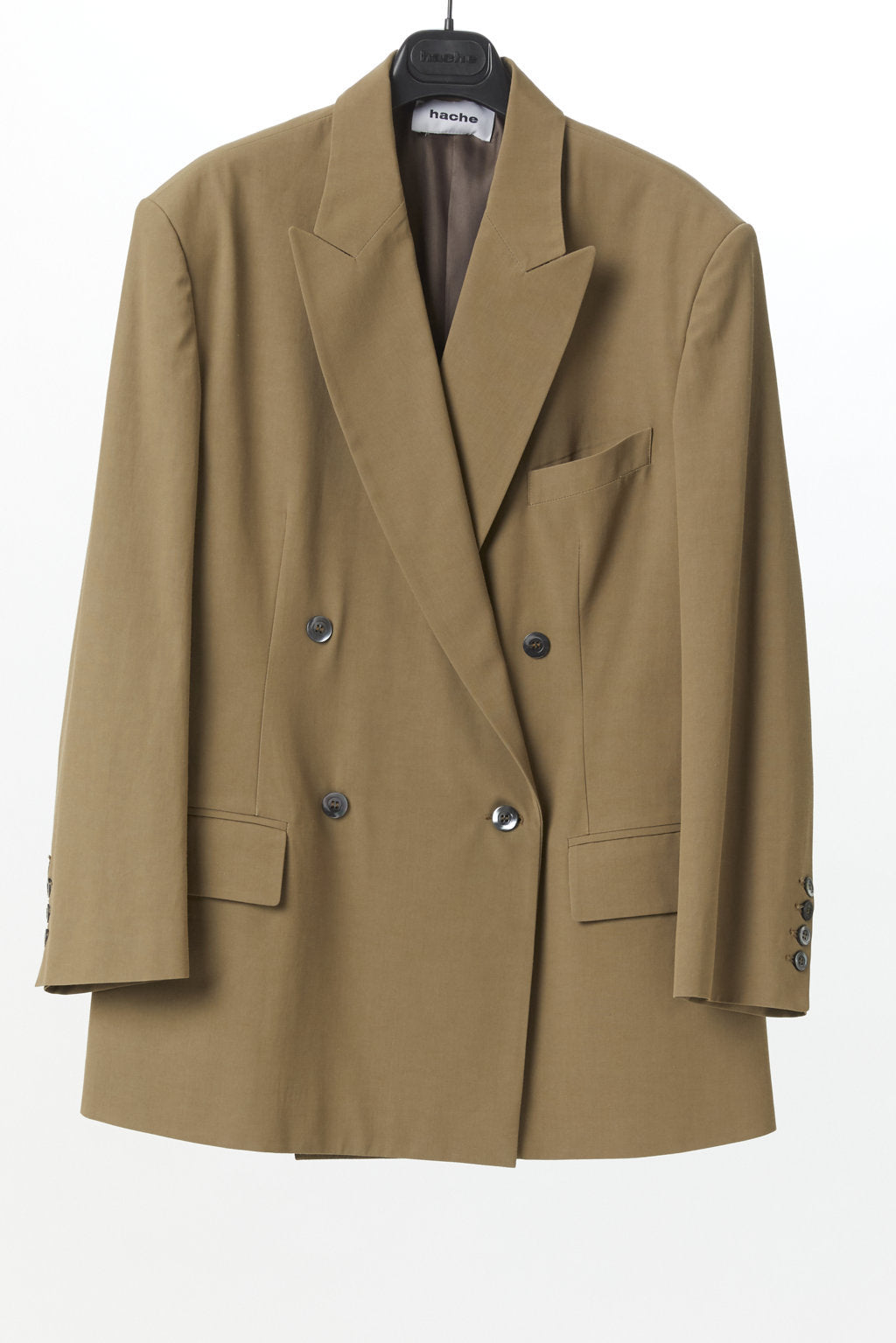 Hache Over Double Breasted Blazer | Mud