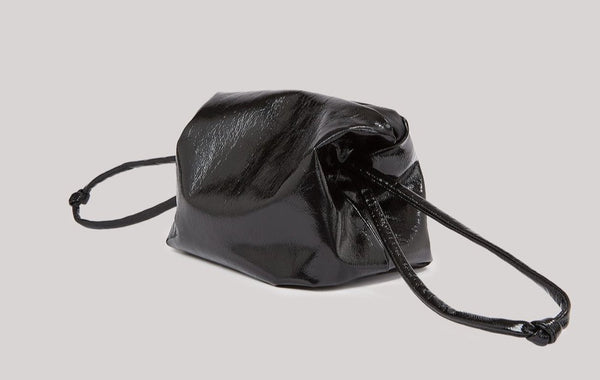 KASSL Editions Lacquer Pouch Bag Black