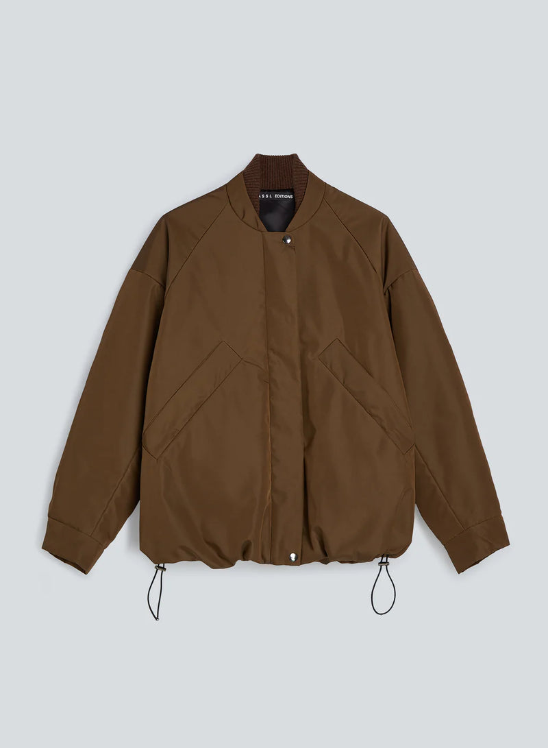 Kassl Editions Oversized Nylon Bomber Breen