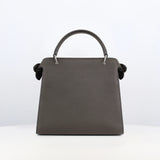 Lutece Mini Leather Bag Charcoal Grey
