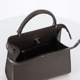 Lutece Mini Leather Bag Charcoal Grey