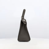 Lutece Mini Leather Bag Charcoal Grey