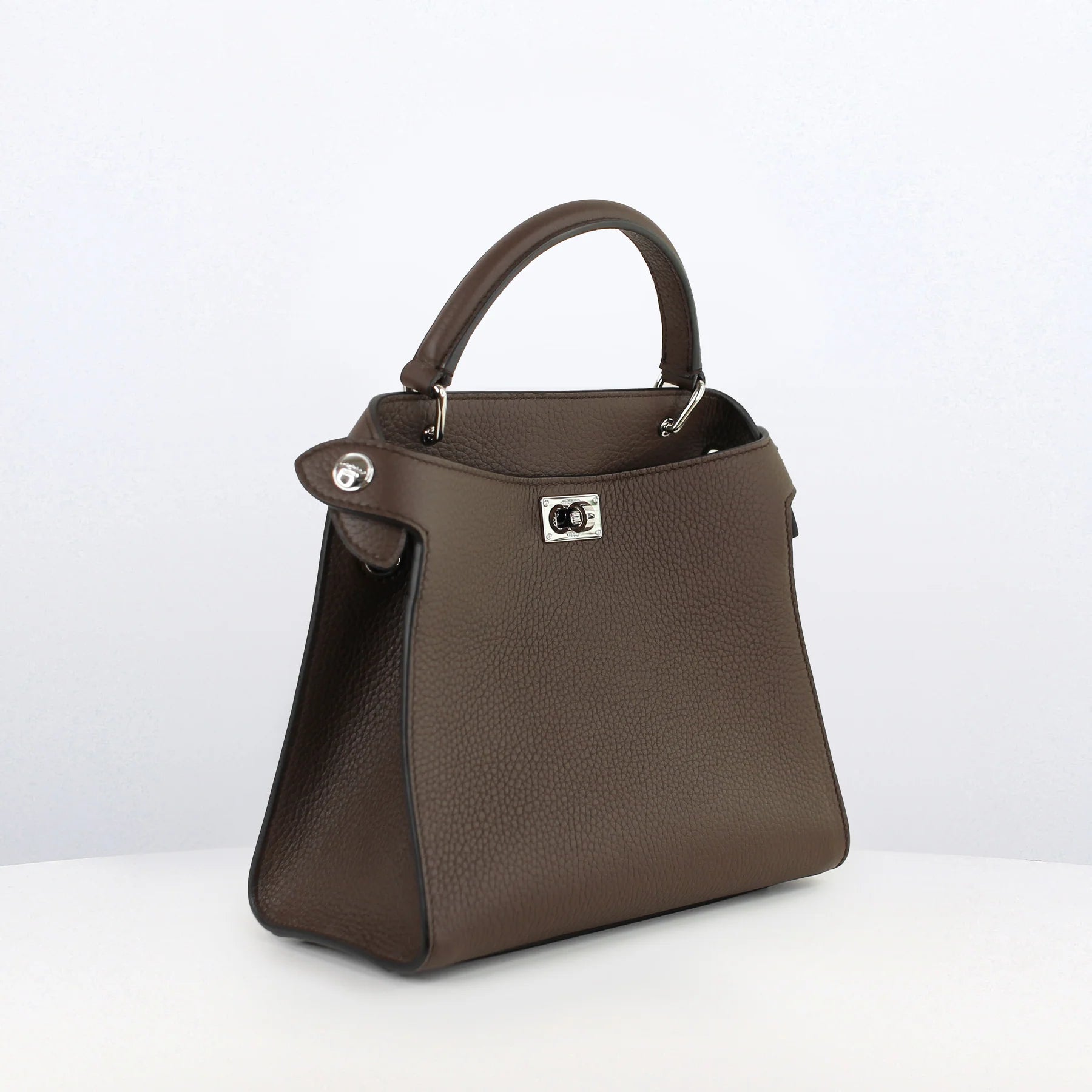 Lutece Mini Leather Bag | Chocolate