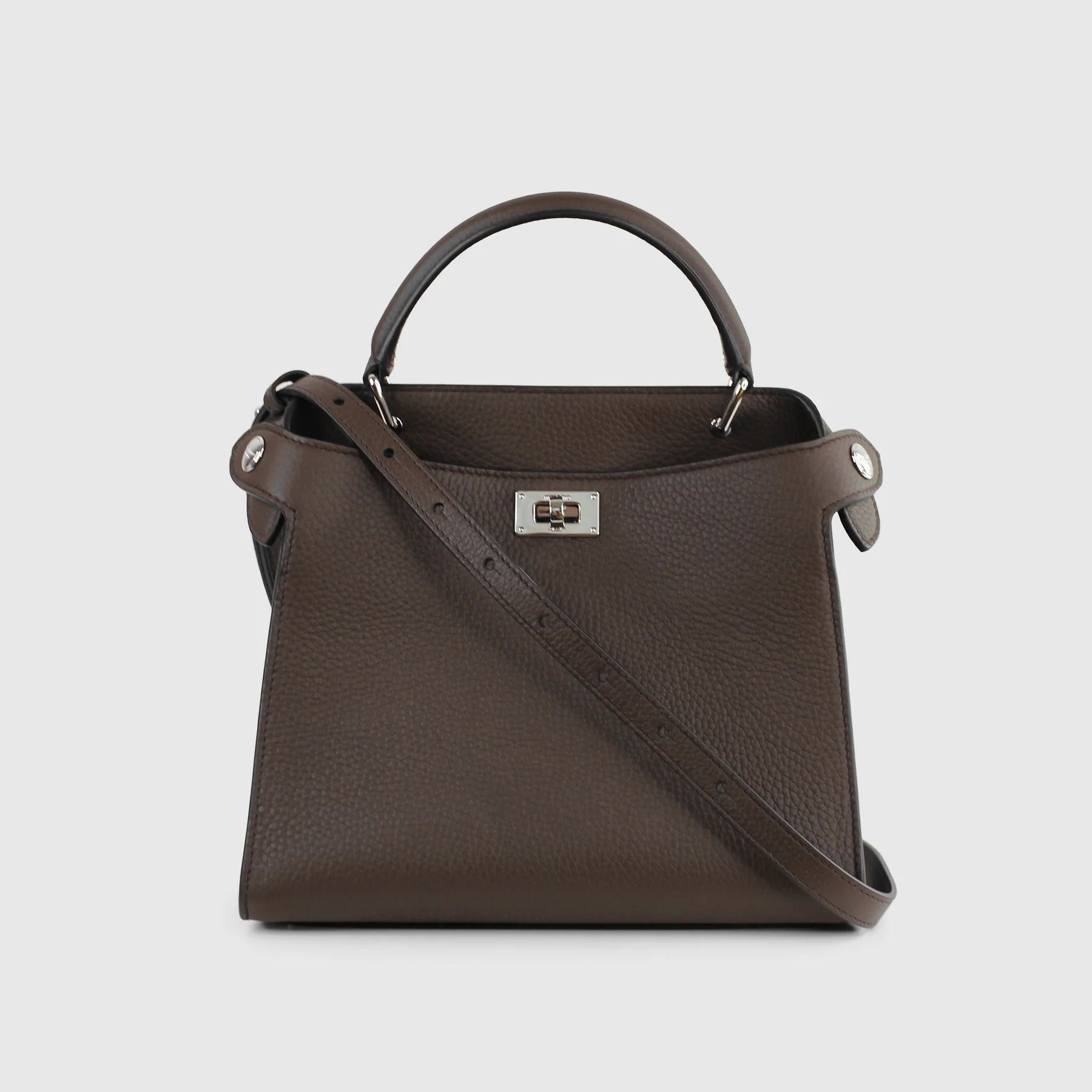 Lutece Mini Leather Bag | Chocolate