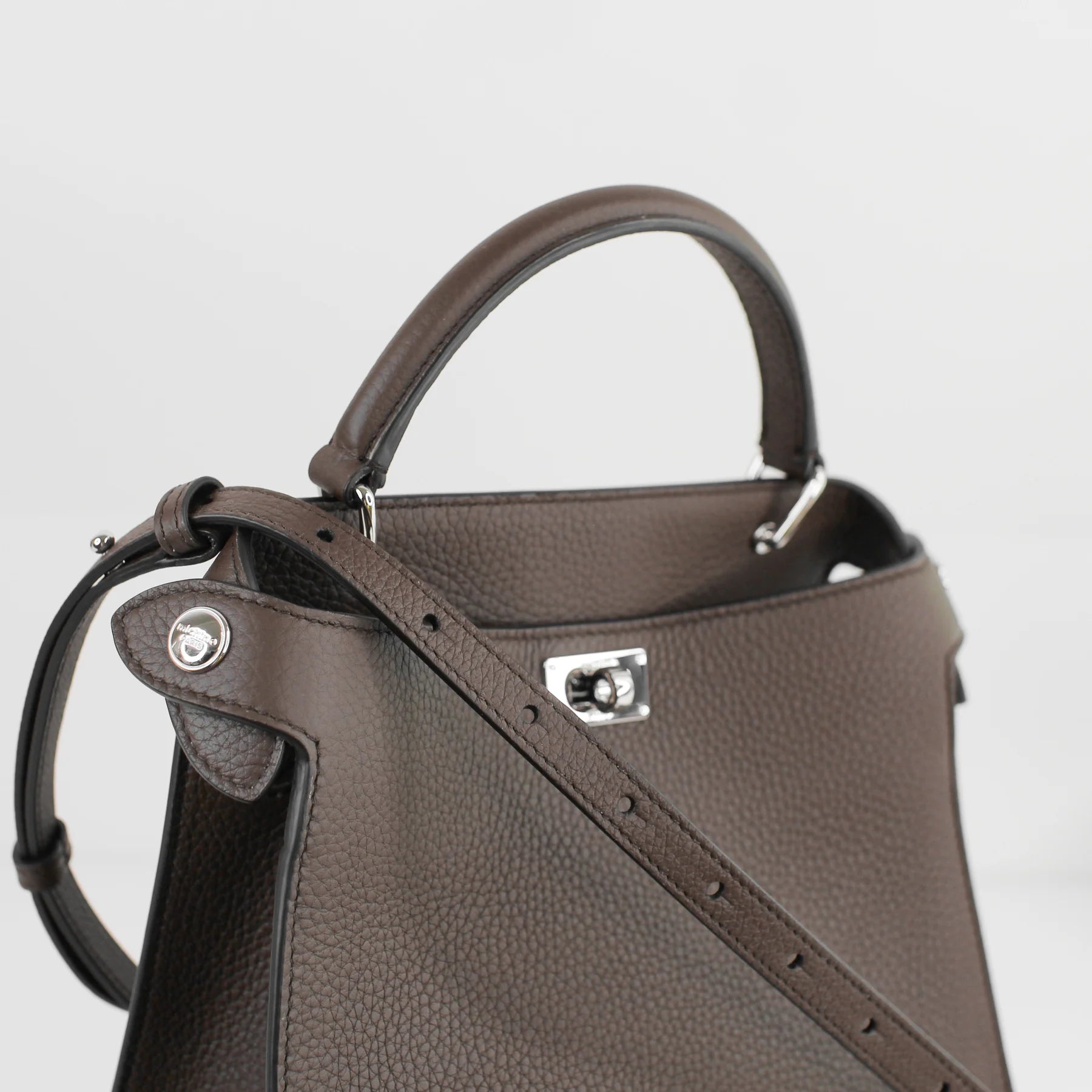 Lutece Mini Leather Bag | Chocolate