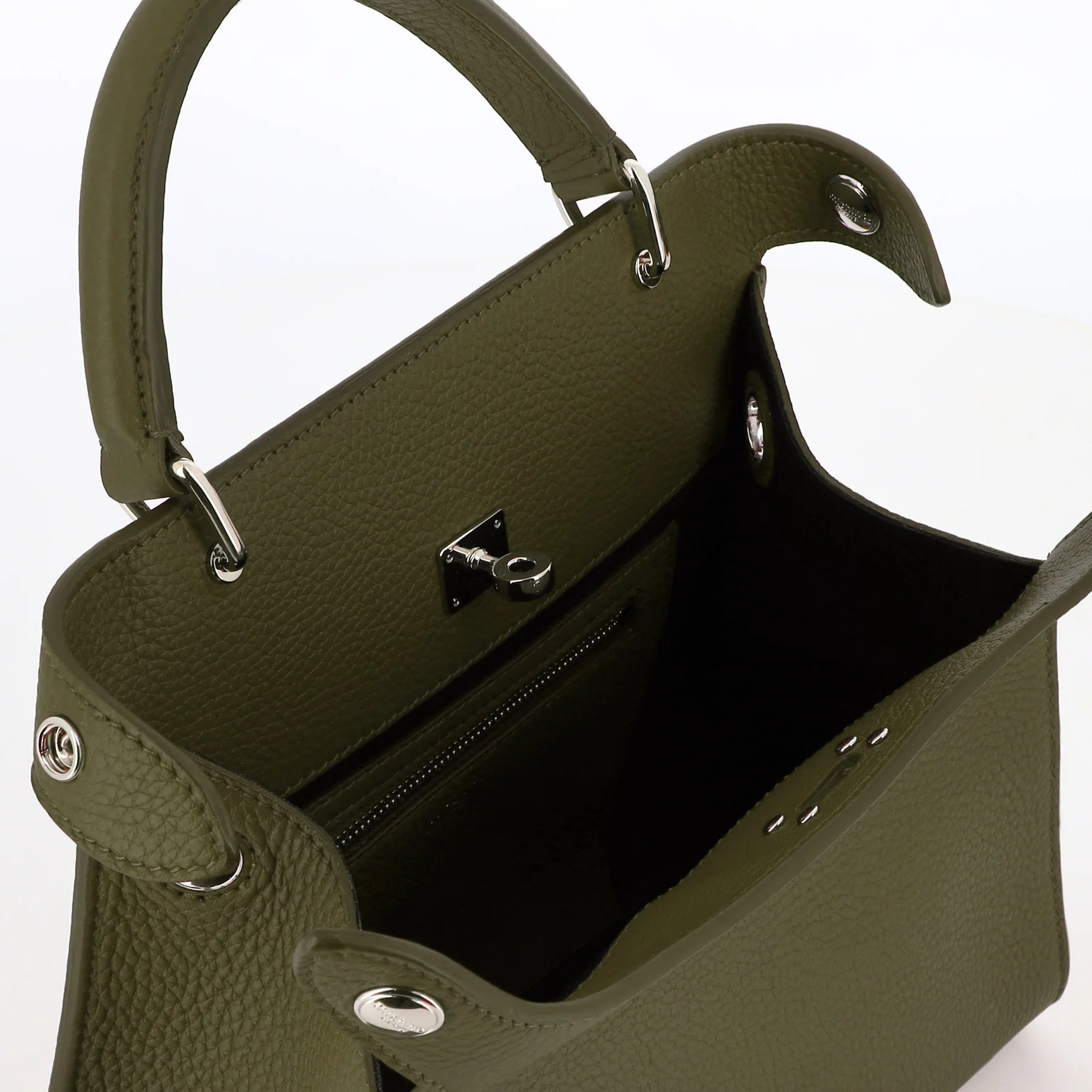 Lutece Mini Leather Bag | Khaki