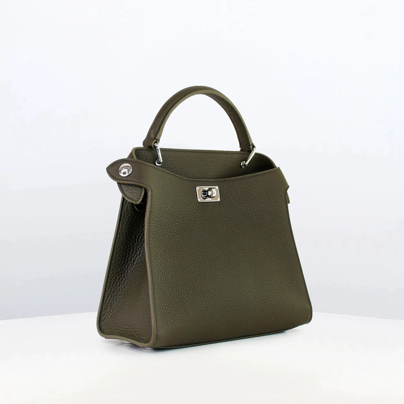 Lutece Mini Leather Bag Khaki