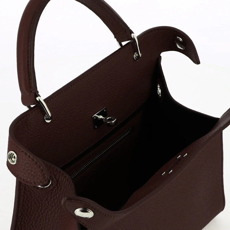 Lutece Mini Leather Bag Prune
