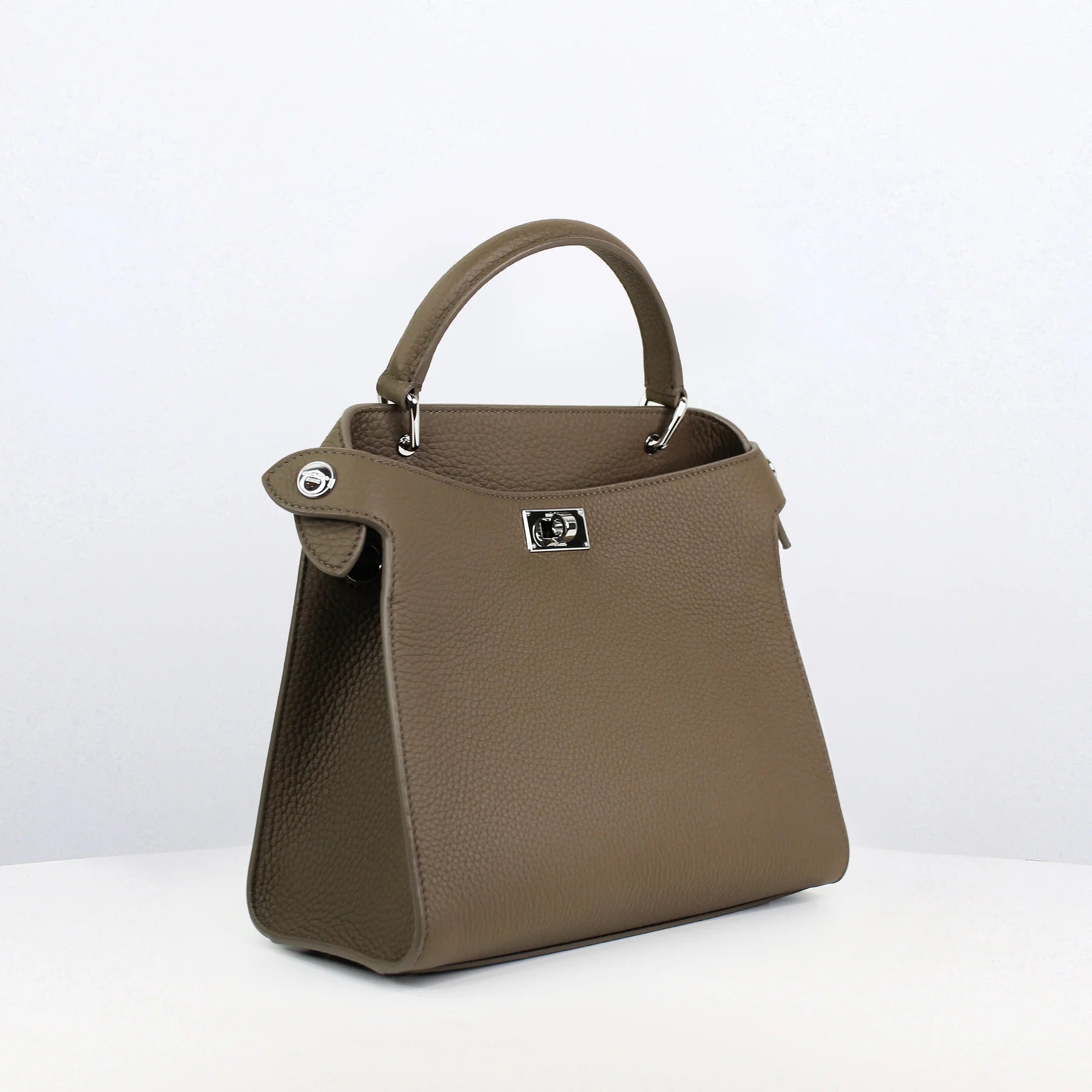 Lutece Mini Leather Bag | Taupe