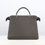 Lutece PM Leather Bag Charcoal Grey