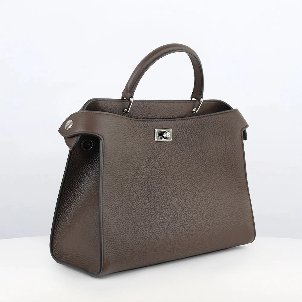 Lutece PM Leather Bag | Chocolate