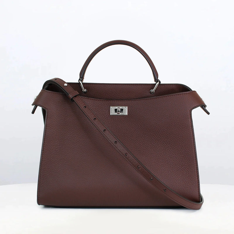 Lutece PM Leather Bag Prune