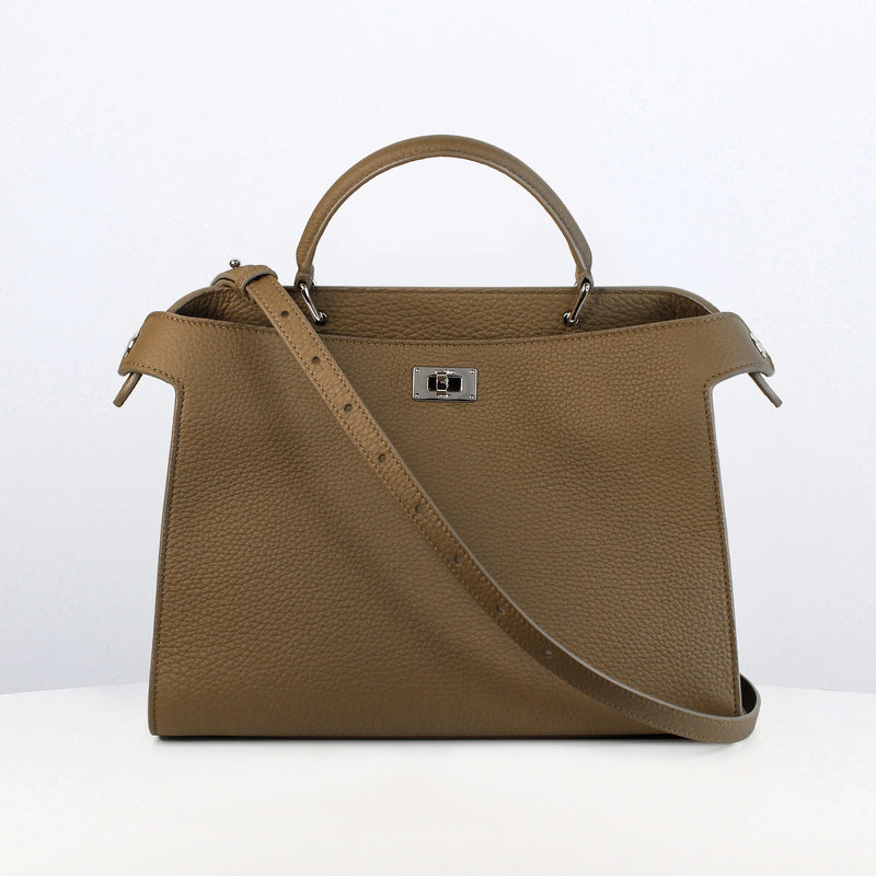 Lutece PM Leather Bag Taupe