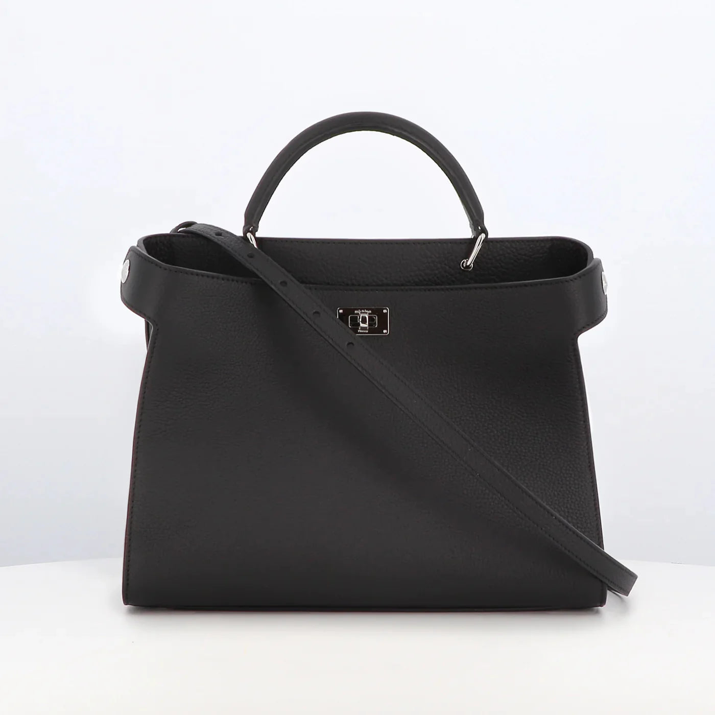 Lutece PM Leather Bag | Black