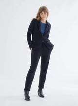 Majestic Filatures French Terry One-Button Blazer Marine