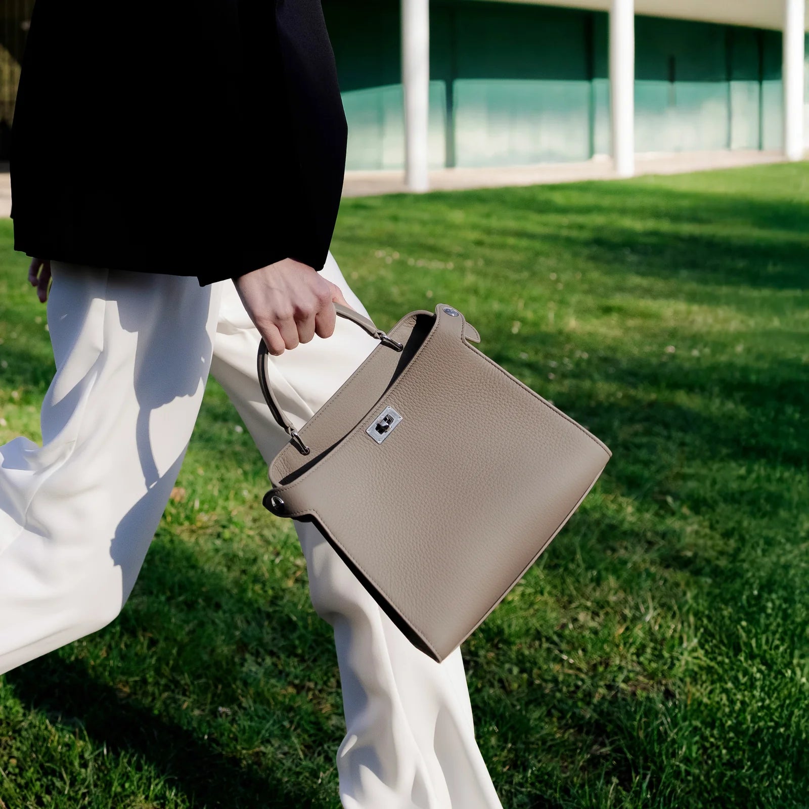 Lutece Mini Leather Bag | Elephant