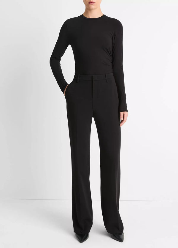 Vince Mid Rise Tailored Flare Pants Black