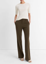 Vince Mid Rise Tailored Flare Pants Vine