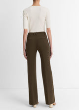 Vince Mid Rise Tailored Flare Pants Vine