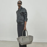 DeMellier New York Bag Small Grain Stone Grey