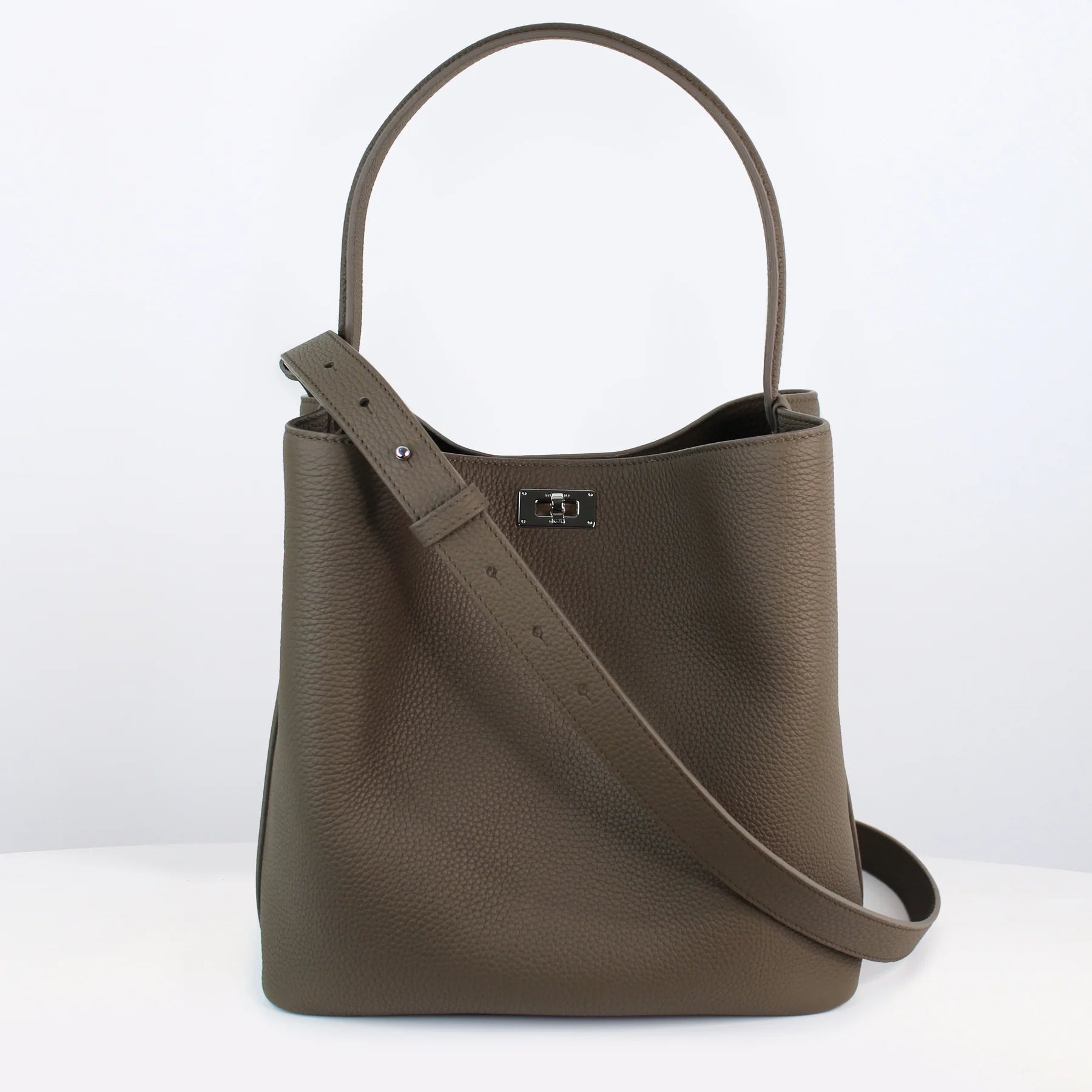 Odeon PM Leather Bag | Taupe