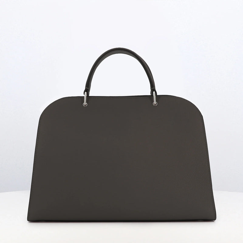 Opera PM Leather Bag Charcoal Grey