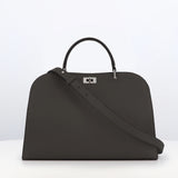 Opera PM Leather Bag Charcoal Grey