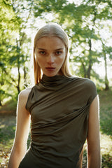 Helmut Lang Wind Dress Olive