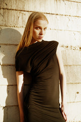Helmut Lang Wind Dress Olive