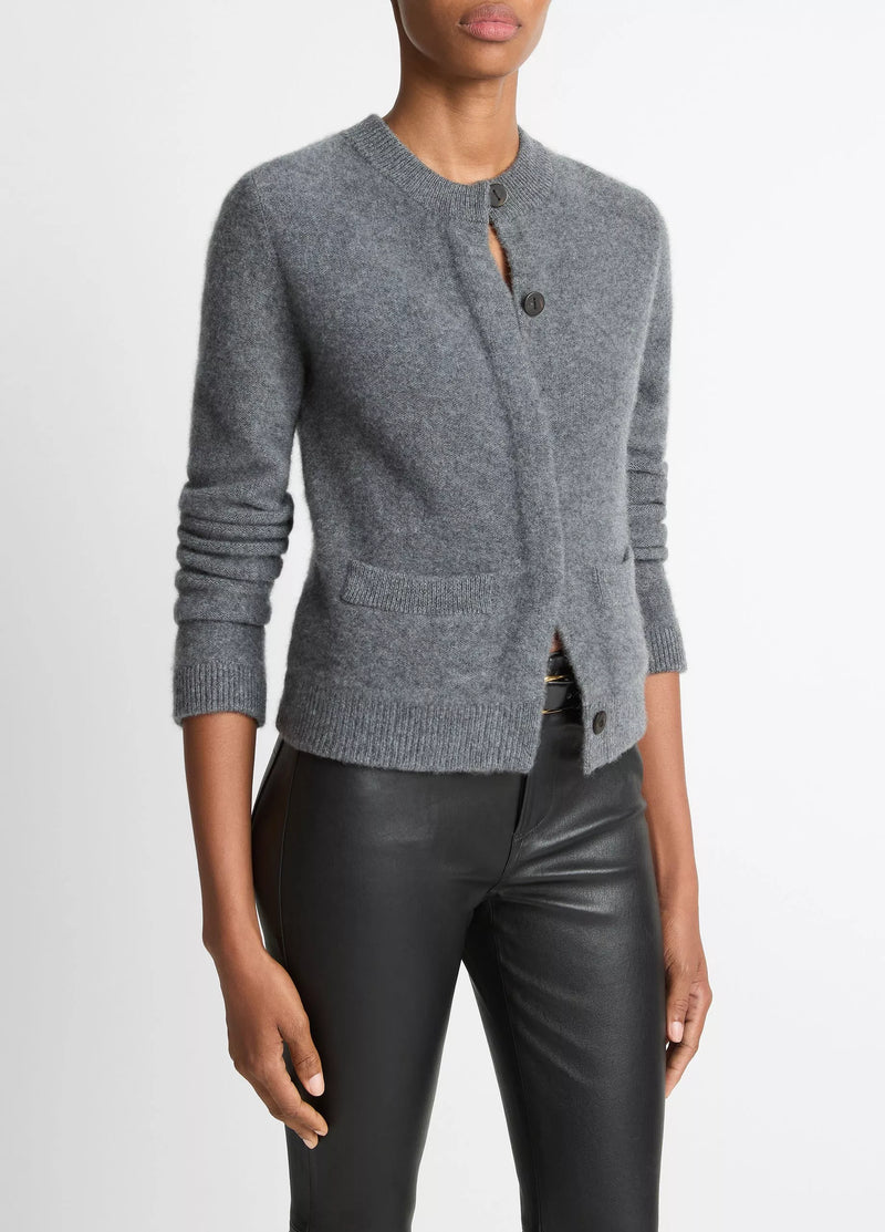 Vince Shrunken Boiled Jacket Heather Grey