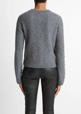 Vince Shrunken Boiled Jacket Heather Grey