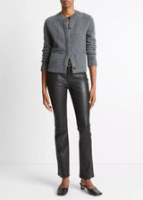 Vince Shrunken Boiled Jacket Heather Grey
