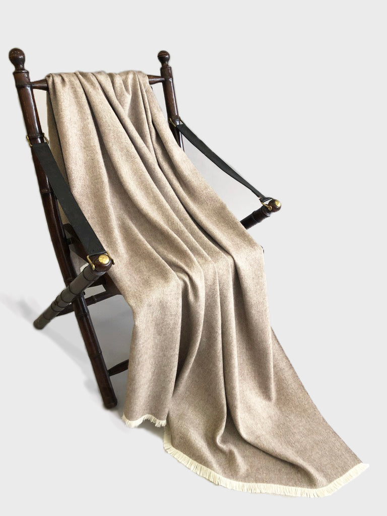 Latierra Premium Alpaca Herringbone Throw