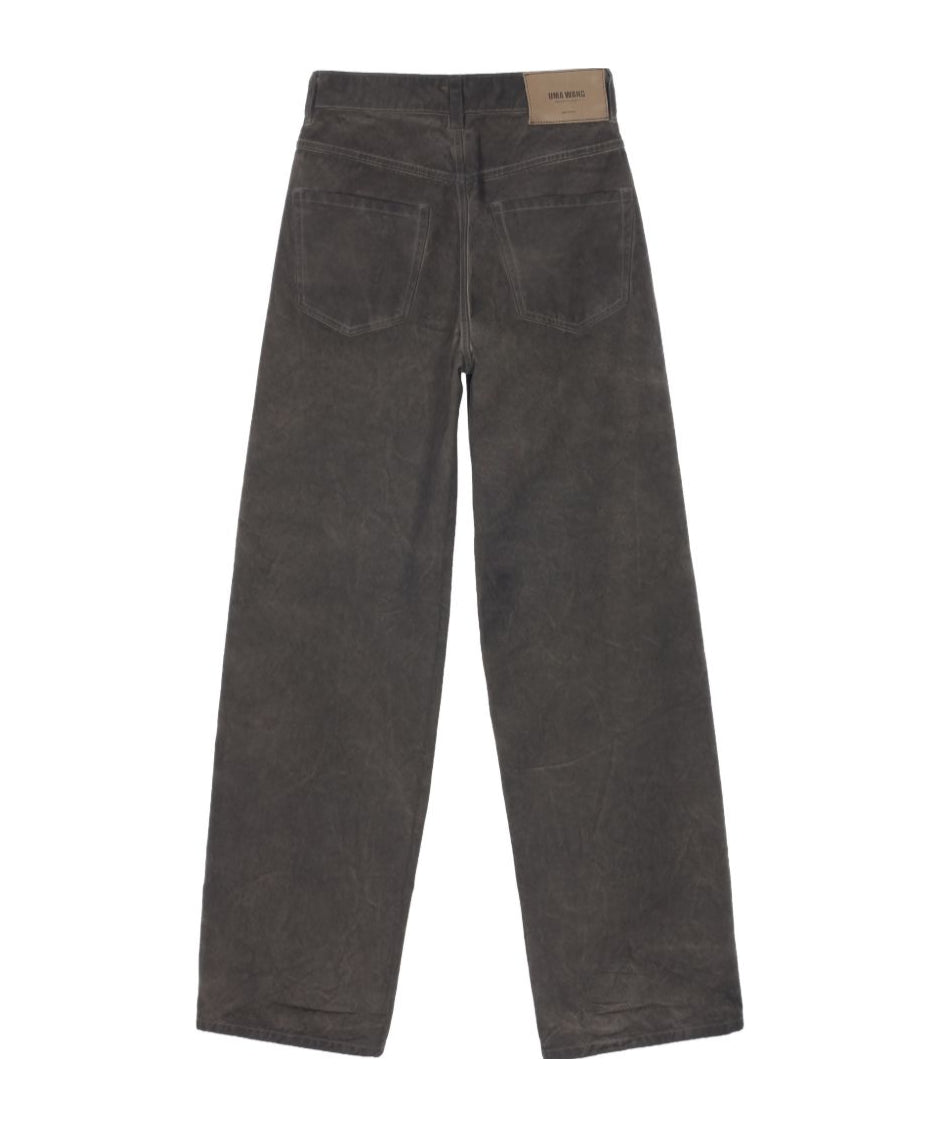 Uma Wang Phyllis Denim Pants | Grey Brown