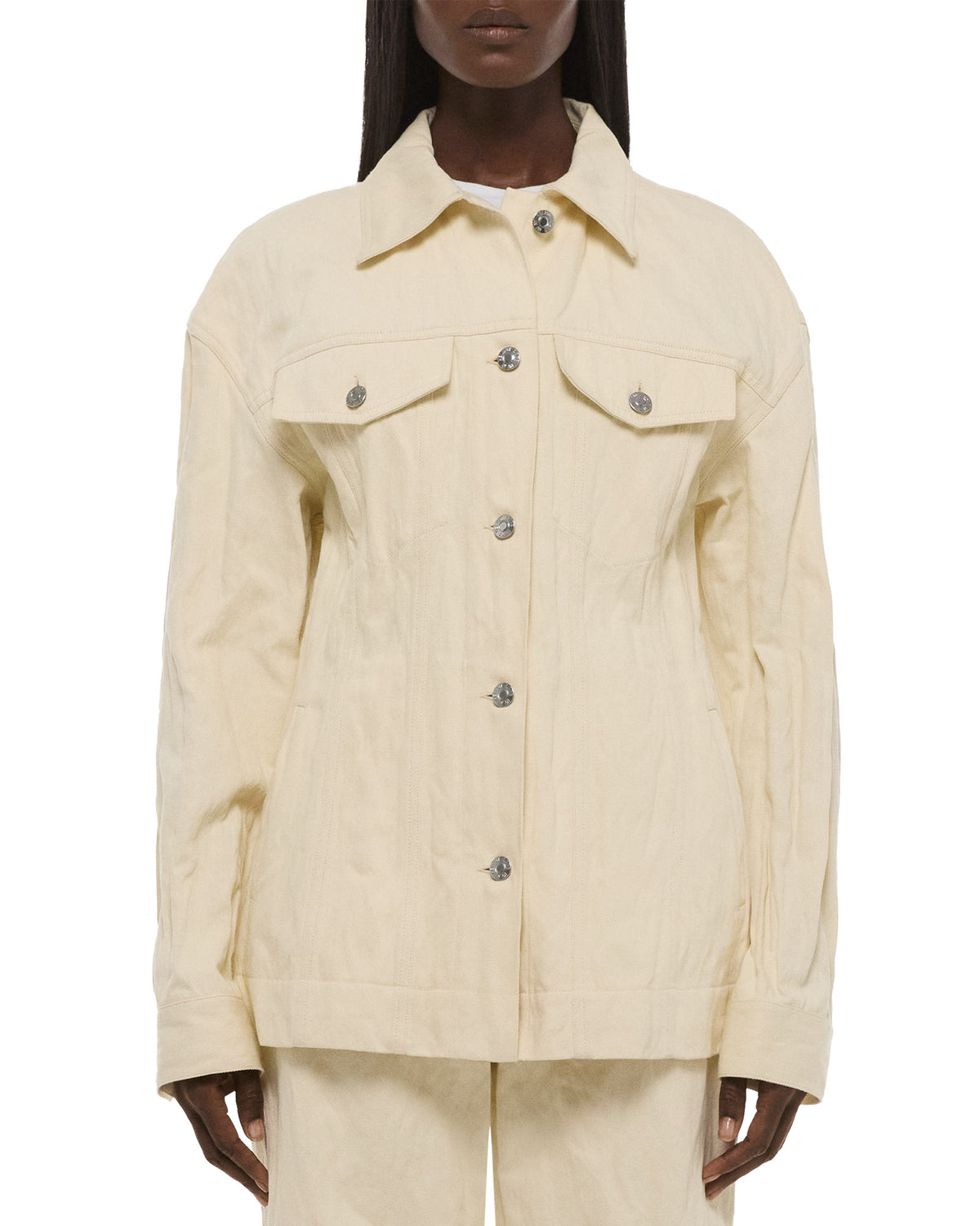 Helmut Lang Crushed Trucker Jacket  | Muslin
