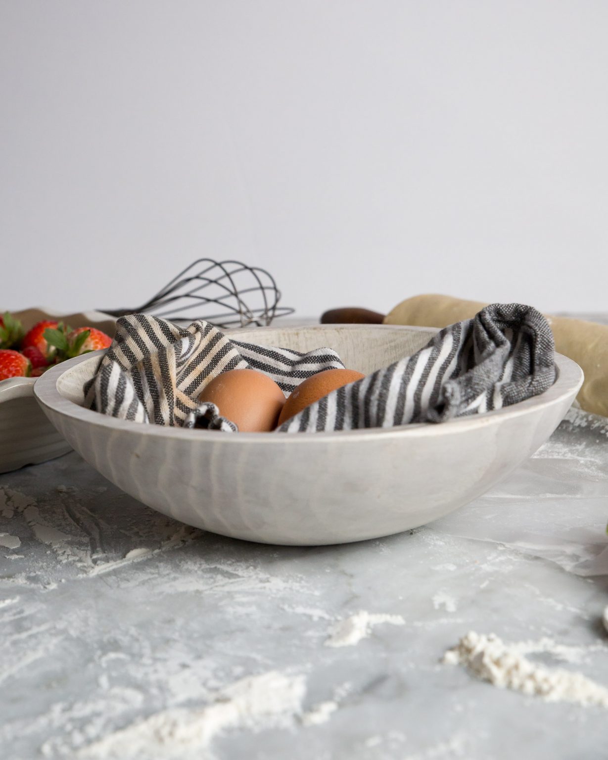 Driftwood Round Wooden Bowl