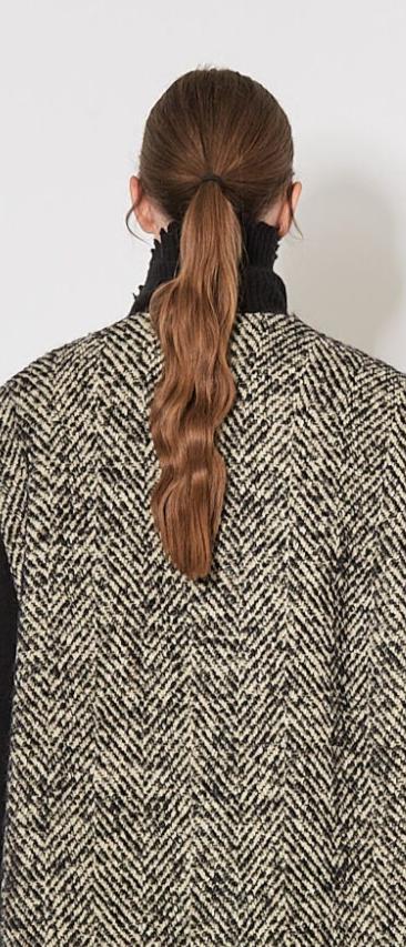 Uma Wang Wool Cardigan Coat Black/ White