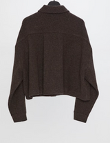 Hache Dark Brown Wool Biggy Shirt