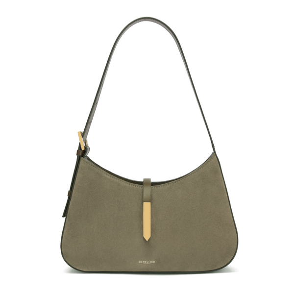 DeMellier Tokyo Bag Olive Suede/ Leather