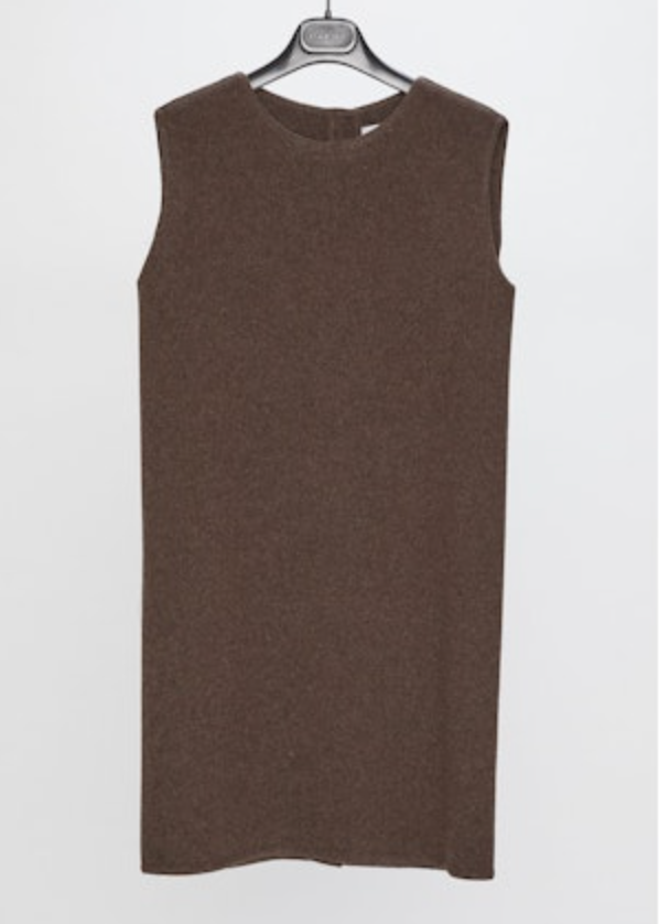 Hache Brown Wool Tube Dress