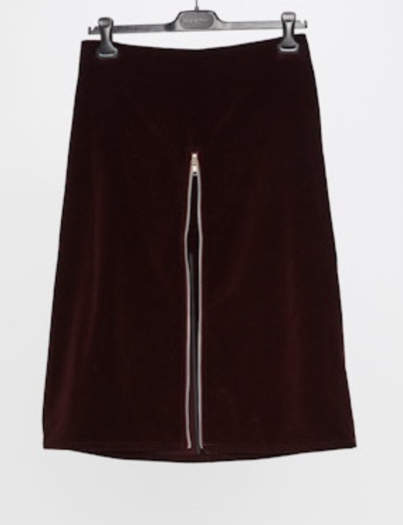 Hache Sycamore Skirt Amarant Velvet