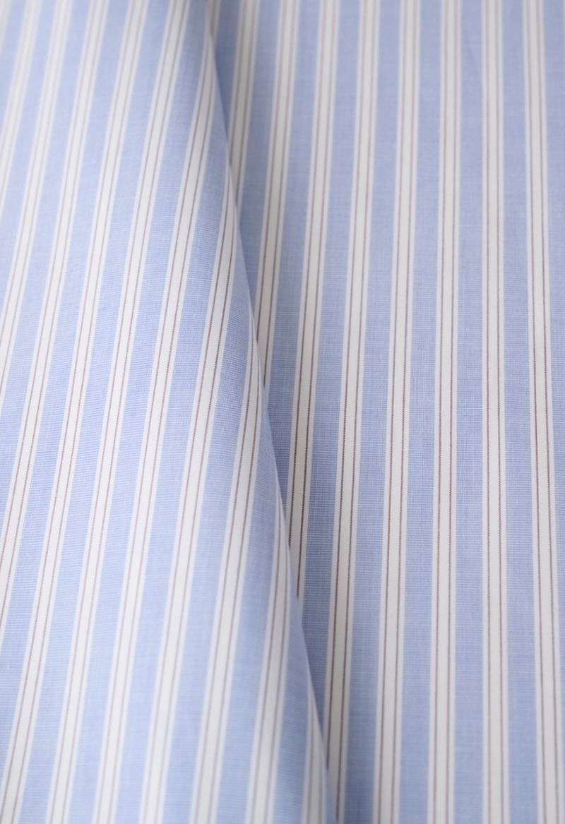 UJOH Striped Shirt/ Ribbon Cuffs