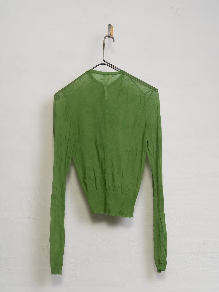 MJ Watson Cotton Crinkle Cardigan | Leaf