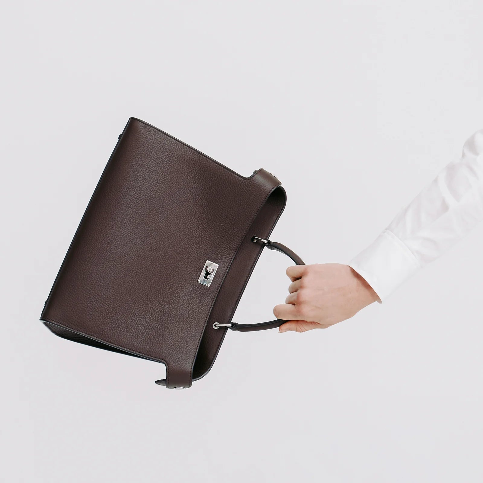 Lutece PM Leather Bag | Chocolate
