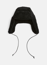 Vince Shearling Black Bomber Hat