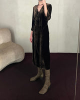 Uma Wang Anthea Velvet Dress