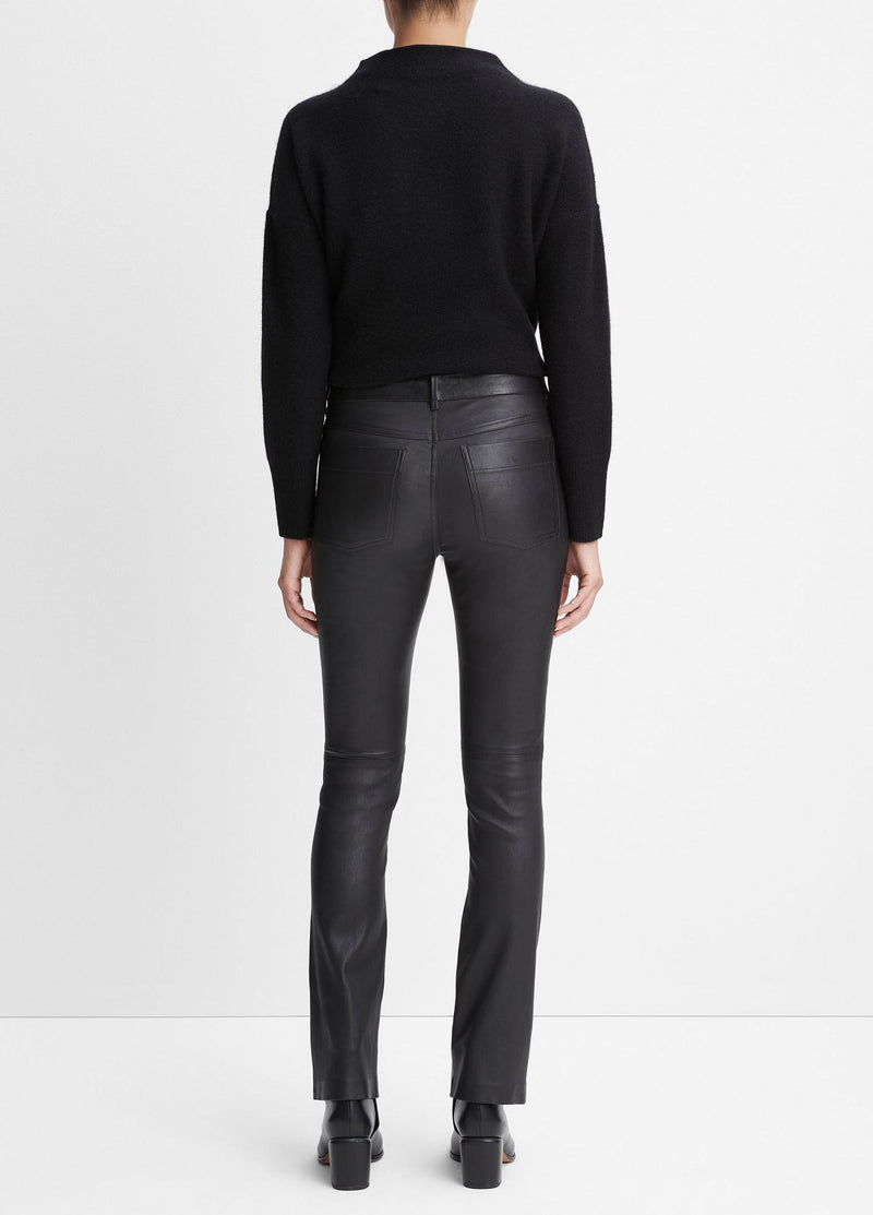 Vince Stretch Boot Cut Leather Pants